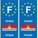 F Europe Kiribati autocollant plaque