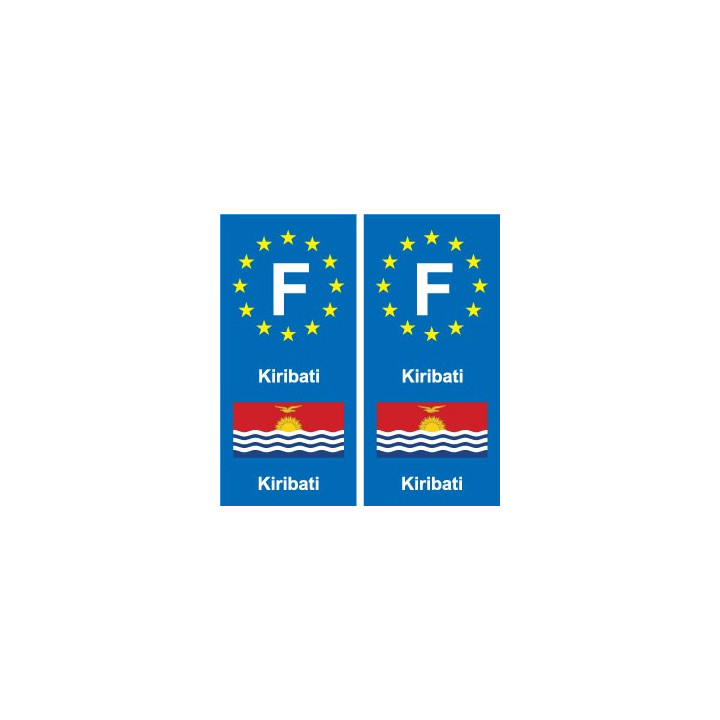 F Europe Kiribati autocollant plaque