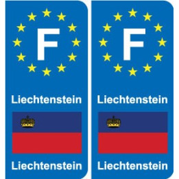 F Europe Liechtenstein  autocollant plaque