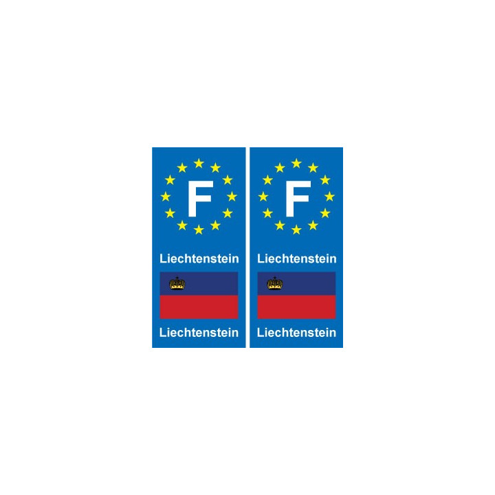 F Europe Liechtenstein  autocollant plaque