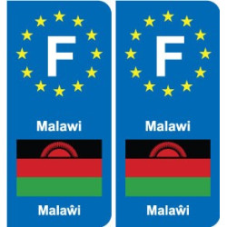 F Malawi Angola autocollant plaque