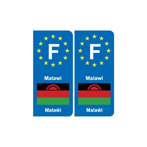 F Malawi Angola autocollant plaque