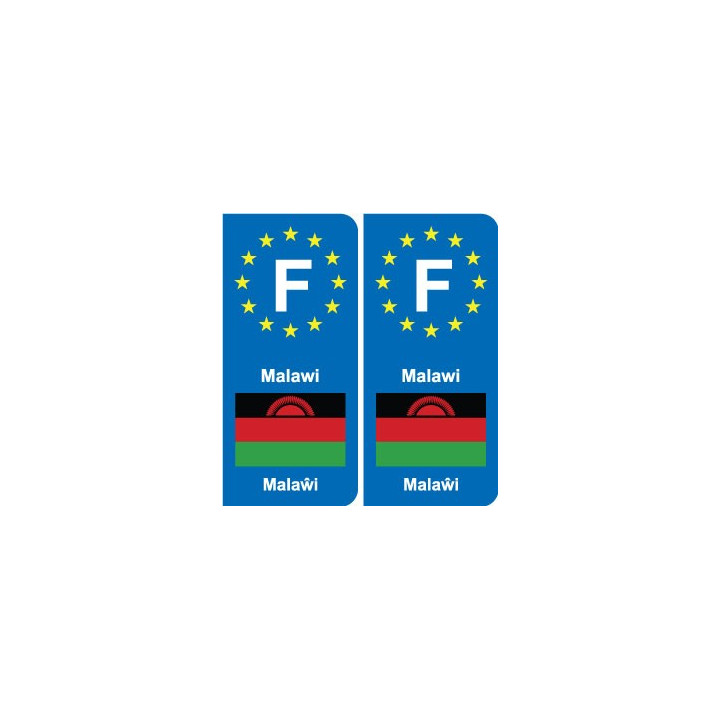 F Malawi Angola autocollant plaque