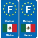 F Europe Angola autocollant plaque