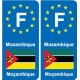 F Europe Mozambique autocollant plaque