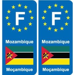 F Europe Mozambique autocollant plaque