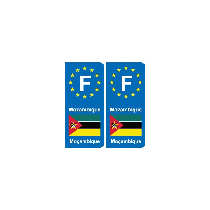 F Europe Mozambique autocollant plaque