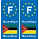 F Europe Mozambique autocollant plaque