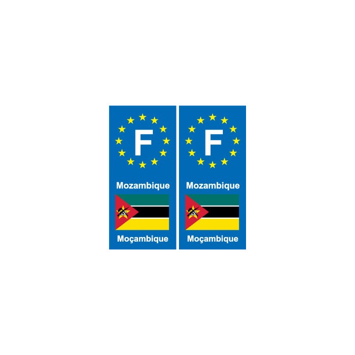 F Europe Mozambique autocollant plaque