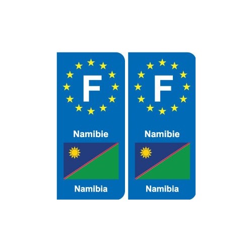 F Europe Namibie Namibia autocollant plaque