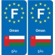 F Europe Oman  autocollant plaque