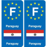 F Europe Angola autocollant plaque