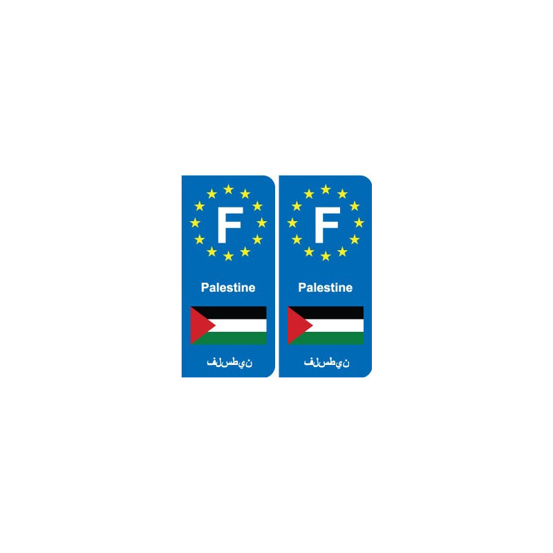 F Europe Palestine autocollant plaque