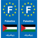 F Europe Palestine autocollant plaque