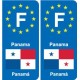 F Europe Panama autocollant plaque