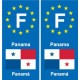 F Europe Panama autocollant plaque