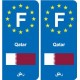 F Europe Qatar autocollant plaque