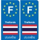 F Europa Thailand Thailand aufkleber platte