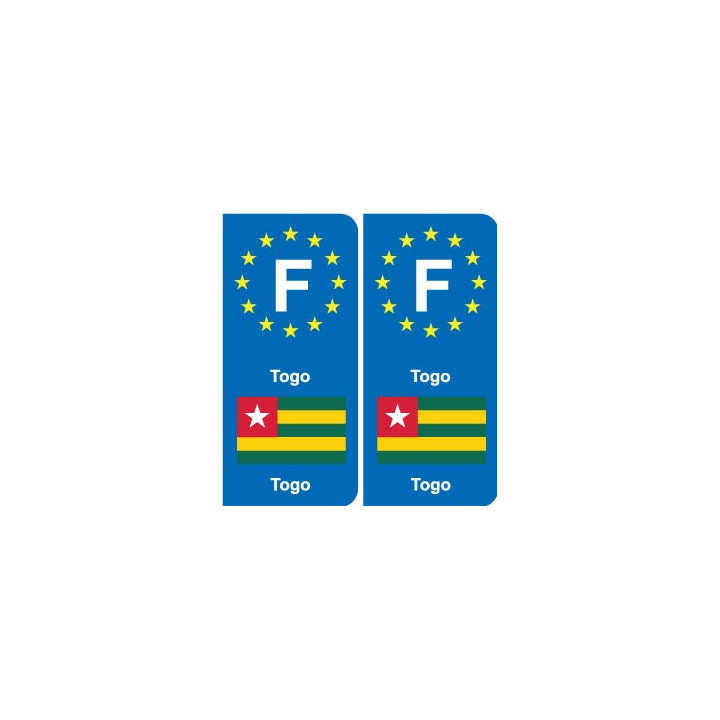 F Europe Togo autocollant plaque