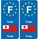 F Europe Tonga autocollant plaque