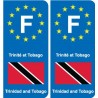 F Europe Trinité-et-Tobago autocollant plaque