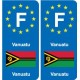 F Europe Vanuatu autocollant plaque