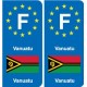 F Europe Vanuatu autocollant plaque