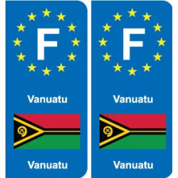 F Europe Vanuatu autocollant plaque