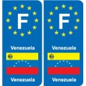 F Europe Venezuela autocollant plaque