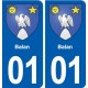 01 Ceyzériat logo ville autocollant plaque sticker