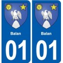 01 Ceyzériat logo ville autocollant plaque sticker