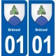 01 Ceyzériat logo ville autocollant plaque sticker