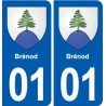 01 Ceyzériat logo ville autocollant plaque sticker