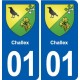 01 Challex logo ville autocollant plaque sticker