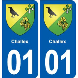 01 Challex logo ville autocollant plaque sticker