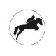 Cheval - Autocollants Stickers caches enjoliveurs  pour jante auto