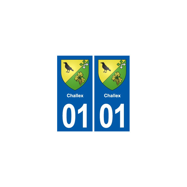 01 Challex logo ville autocollant plaque sticker