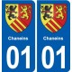 01 Ceyzériat logo ville autocollant plaque sticker