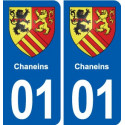 01 Ceyzériat logo ville autocollant plaque sticker