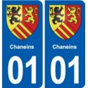 01 Ceyzériat logo ville autocollant plaque sticker