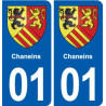 01 Ceyzériat logo ville autocollant plaque sticker
