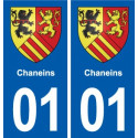 01 Ceyzériat logo ville autocollant plaque sticker