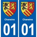 01 Ceyzériat logo ville autocollant plaque sticker