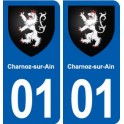 01 Ceyzériat logo ville autocollant plaque sticker