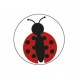 Coccinelle - Autocollants Stickers caches enjoliveurs  pour jante auto