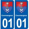 01 Ceyzériat logo ville autocollant plaque sticker