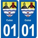 01 Ceyzériat logo ville autocollant plaque sticker