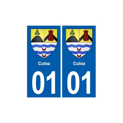 01 Ceyzériat logo ville autocollant plaque sticker