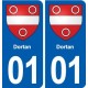 01 Ceyzériat logo ville autocollant plaque sticker