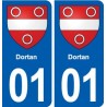 01 Ceyzériat logo ville autocollant plaque sticker